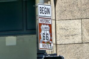 Begin Route 66 Sign - Chicago