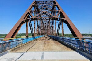 Clearing the island and seeing the Mississippi Clearing the island and seeing the Mississippi