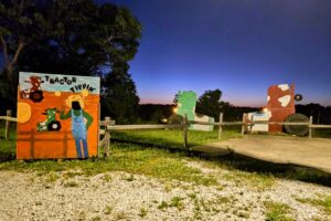 Tractor Tippin' photo op