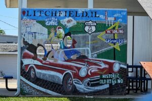 Fun photo op mural for the family Fun photo op mural for the family