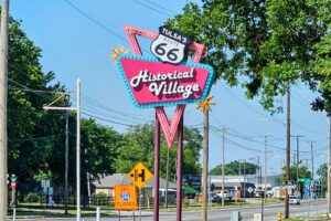 Route 66 Historical Village sign Route 66 Historical Village sign