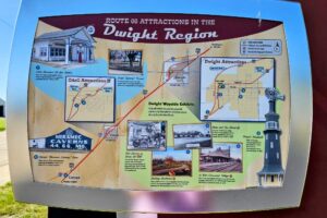 Dwight informational sign Dwight informational sign