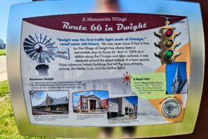 Dwight informational sign Dwight informational sign