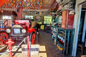 Inside the Texaco - old fire engine Inside the Texaco - old fire engine