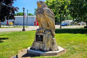 Carved Eagle to commemorate 9/11 Carved Eagle to commemorate 9/11