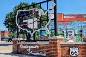 Crossroads of America Sign Crossroads of America Sign