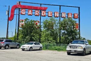Gardenway Motel Sign circa 1945