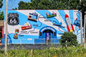 Uranus Route 66 Mural Uranus Route 66 Mural