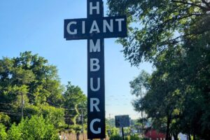 Giant Hamburg legendary sign Giant Hamburg legendary sign