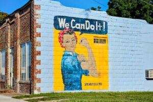 Rosie the Riveter mural Rosie the Riveter mural