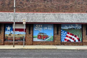 Texas Route 66 mural Texas Route 66 mural