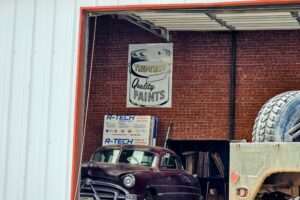 Doc Hudson's twin sits inside an old garage Doc Hudson's twin sits inside an old garage