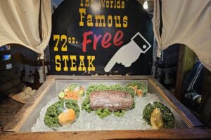 72oz free steak display 72oz free steak display