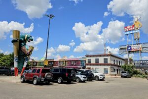 Big Texan Steak Ranch & original Cowboy sign Big Texan Steak Ranch & original Cowboy sign